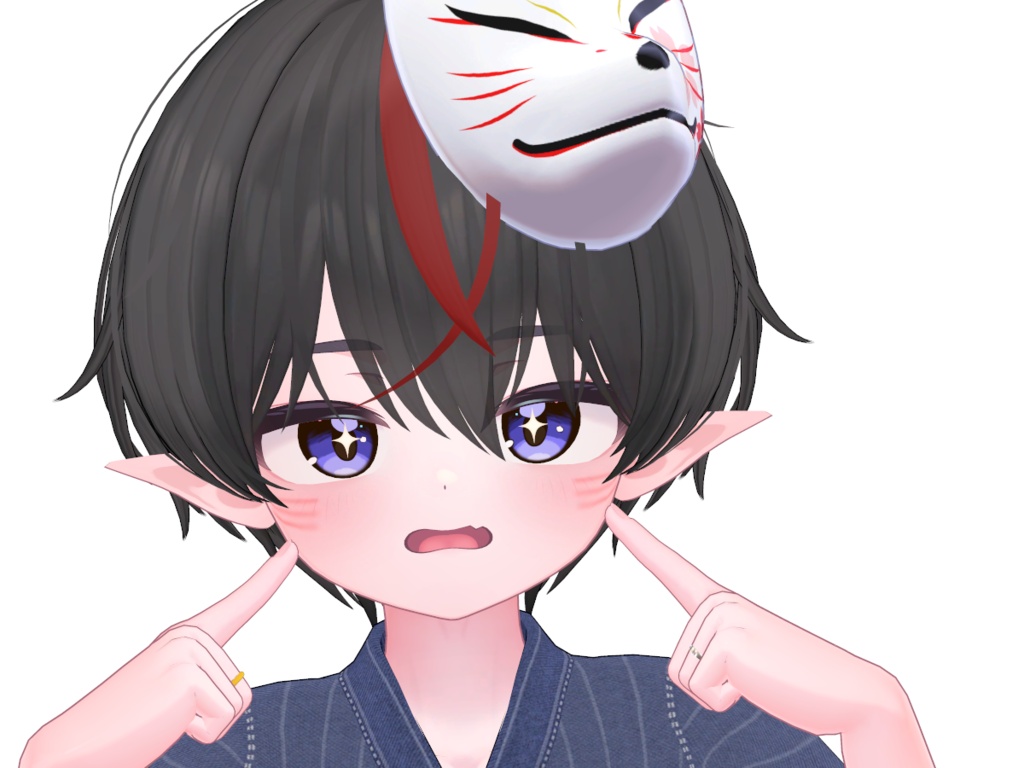 男の子改変用Blendshapes【サムネイルで使われているTextureは付属しません】