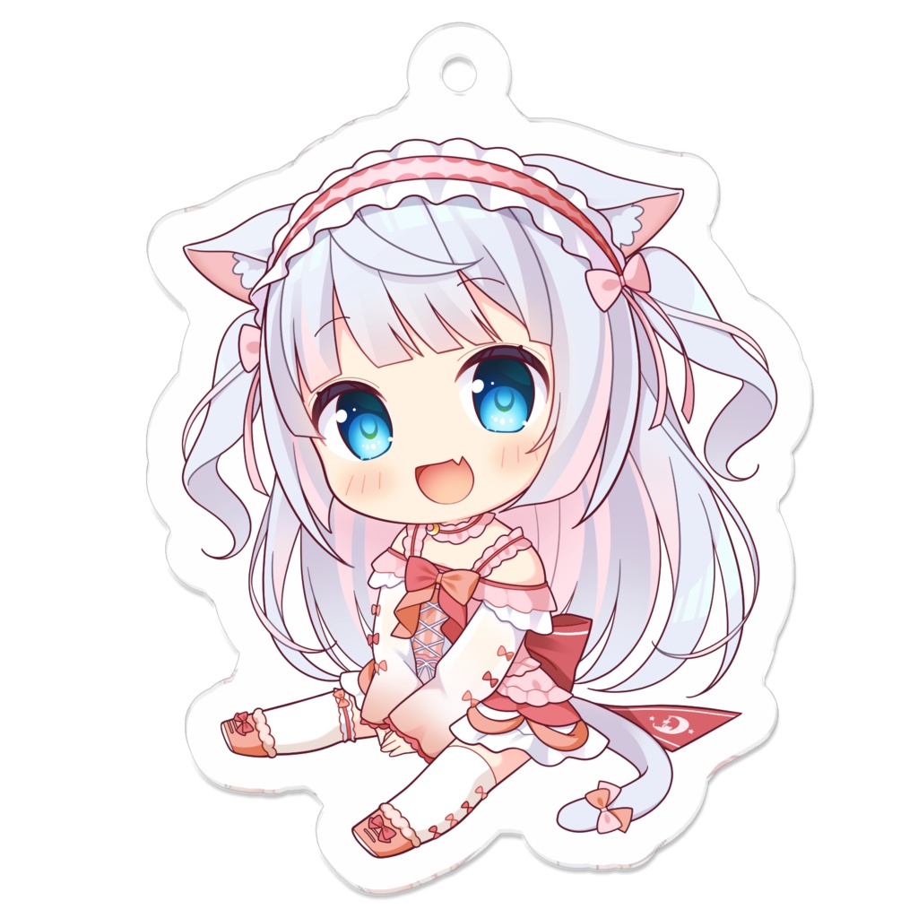 猫宮るな アクリルキーホルダー②(50mm) 一周年記念グッズ Vtuber