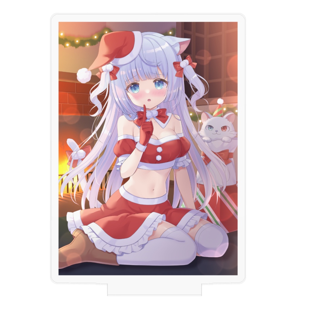 猫宮るな アクリルフィギュア(70mm) クリスマスグッズ Vtuber