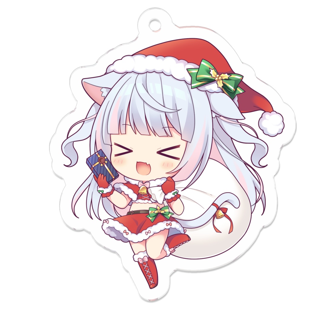猫宮るな アクリルキーホルダー①(50mm) クリスマスグッズ Vtuber