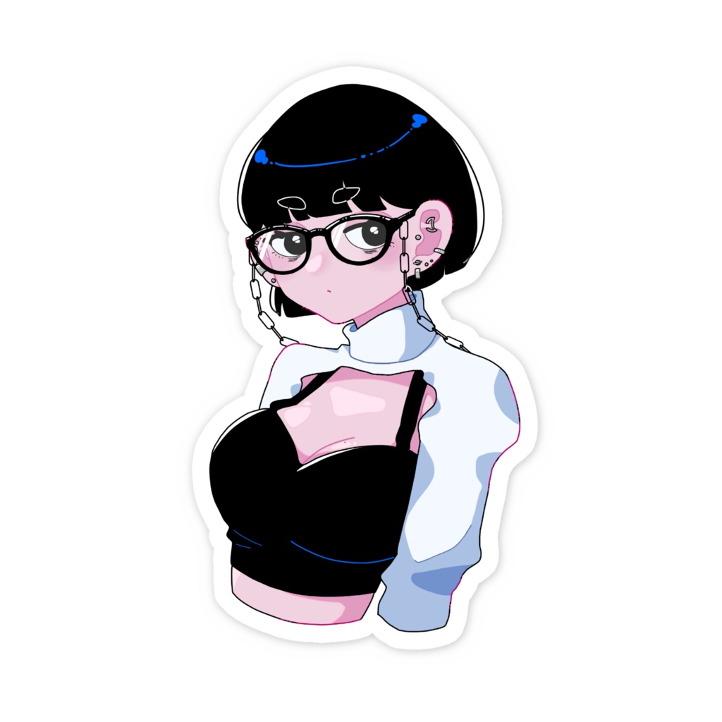 まろまゆボブちゃん | スマホステッカー