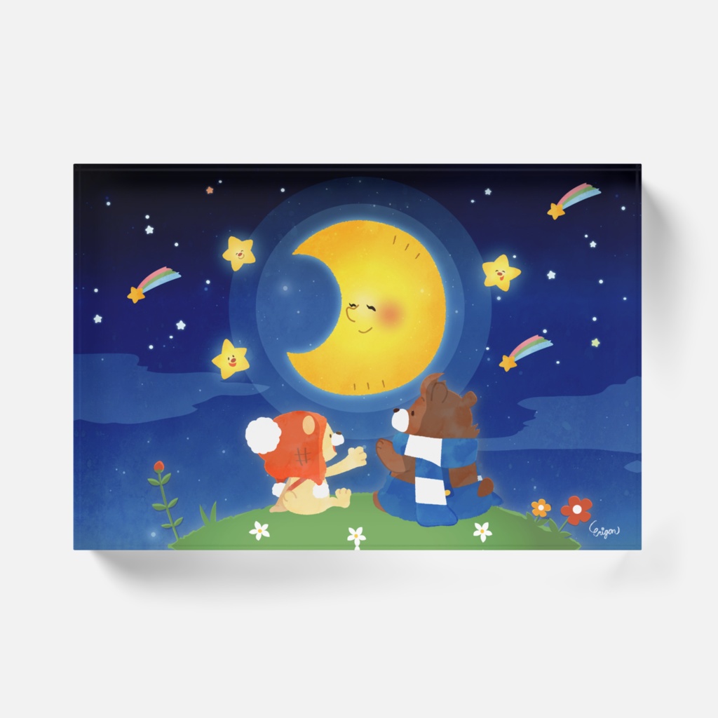 アクリルブロック【ミカヅキのミッカさん】