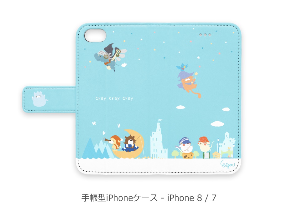 【クレイノセカイ】 iPhone手帳型ケース