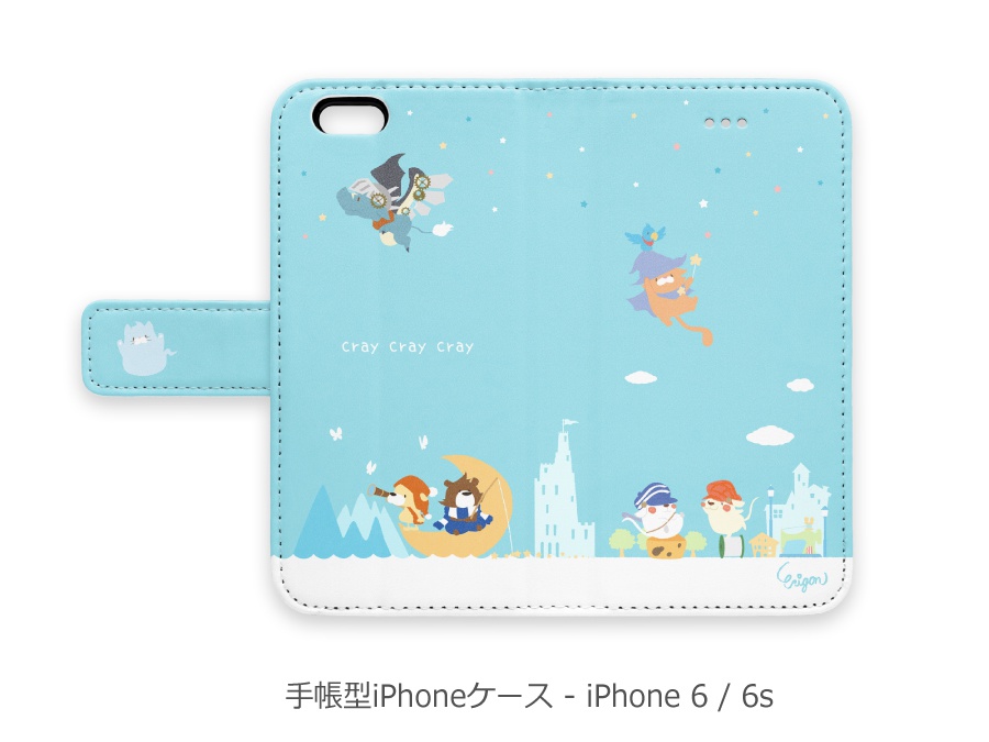 【クレイノセカイ】 iPhone手帳型ケース