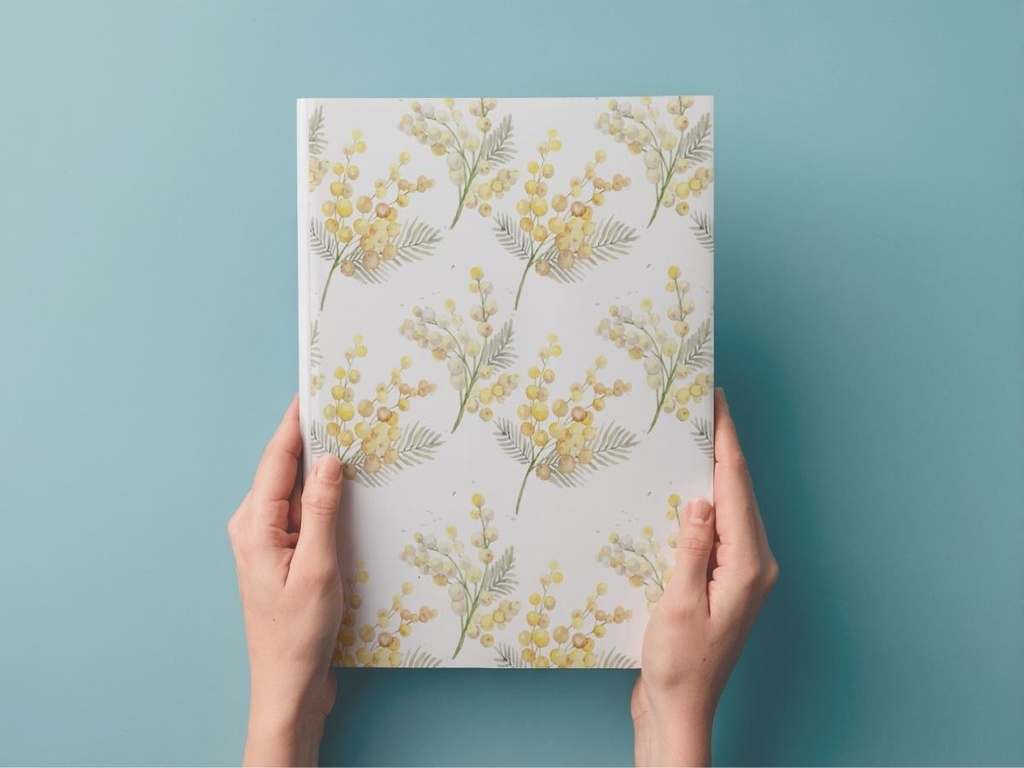 ミモザの水彩イラスト素材 5枚セット