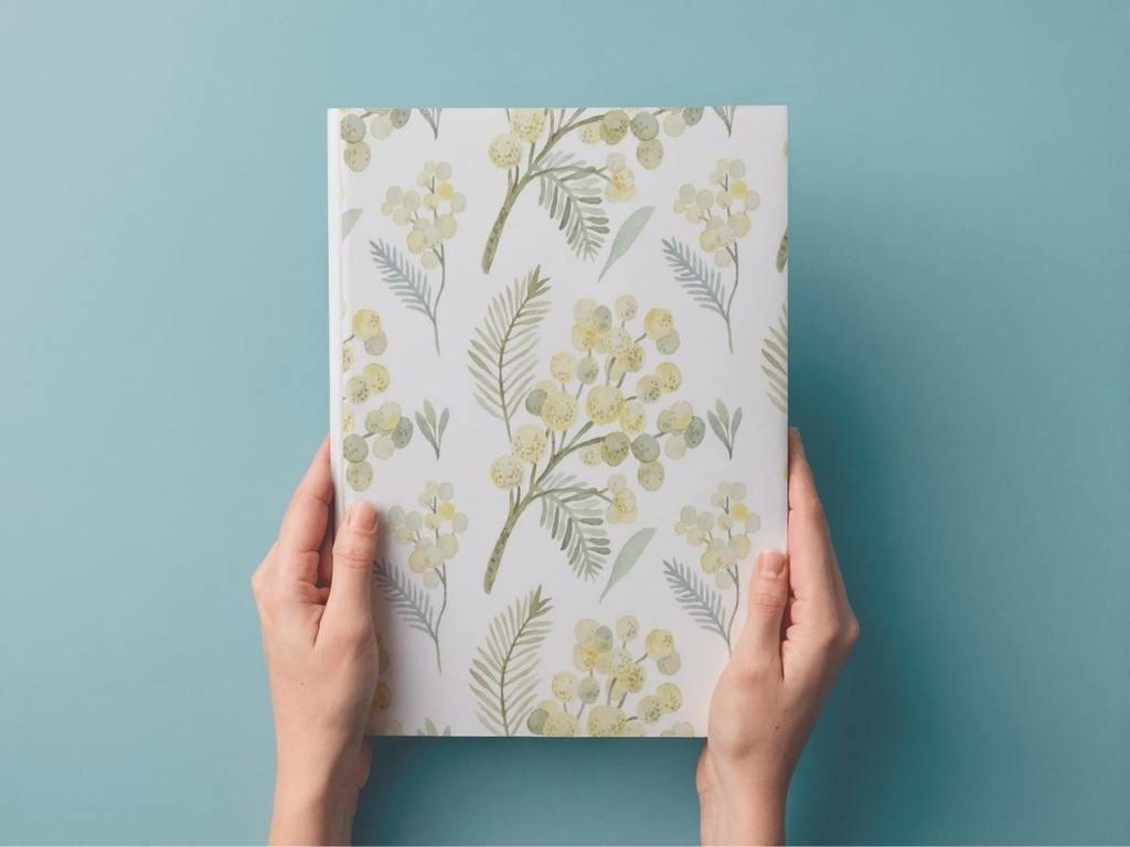 ミモザの北欧風イラスト素材 5枚セット