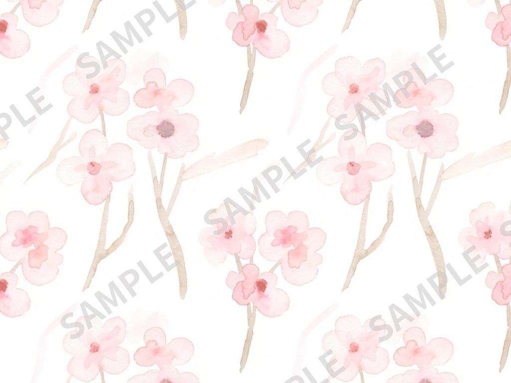 桜の手描き風素材3枚セット