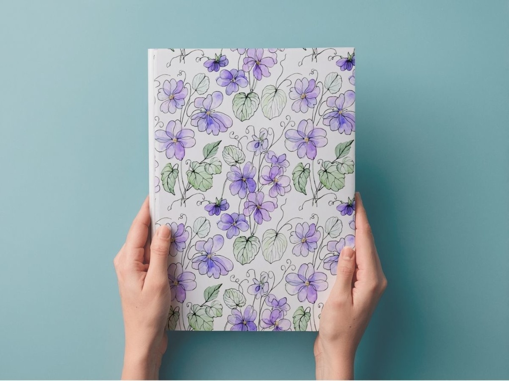 スミレの手描き風素材 3枚セット