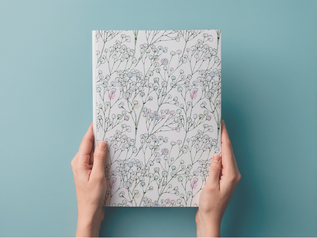 カスミソウの手描き風素材 3枚セット