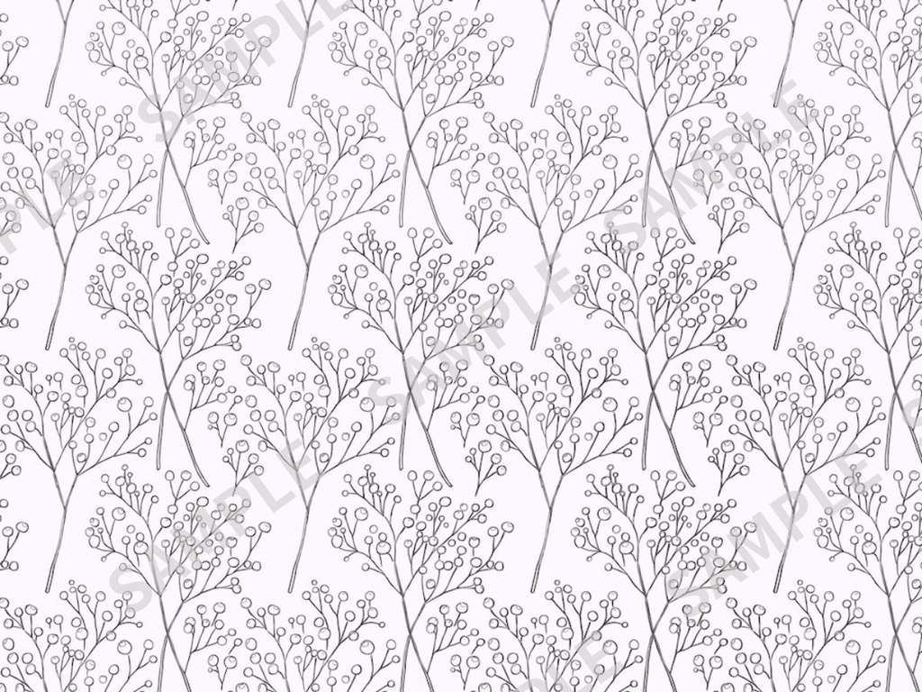 カスミソウの手描き風素材 3枚セット