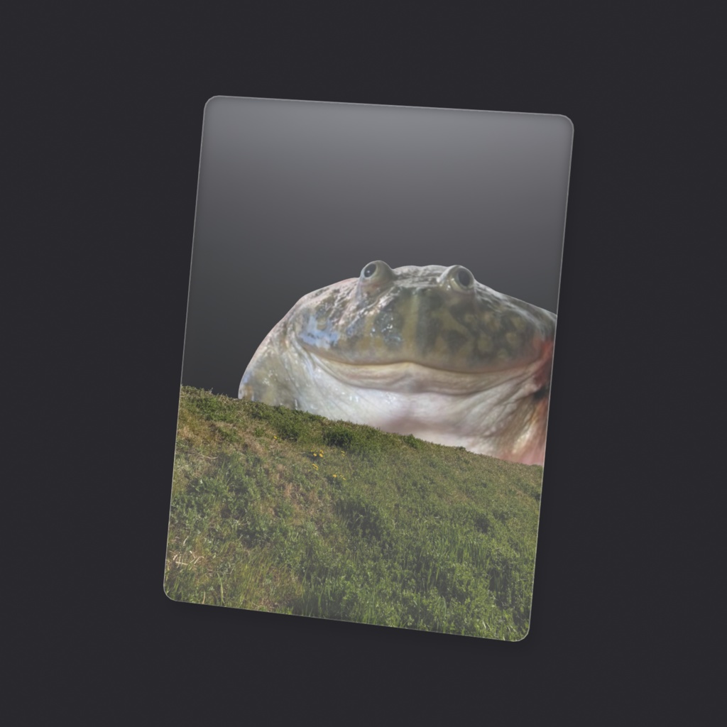 でっかいカエルといっしょ クリアカード