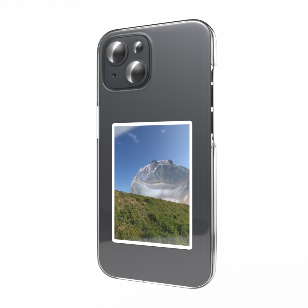 でっかいカエル スマホステッカー