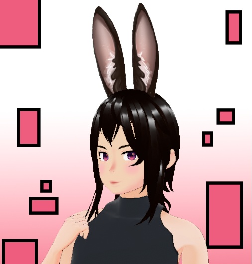 [Vroid] Bunny / Rabbit Texture (OG Dark Brown) - BunnyAssets - BOOTH
