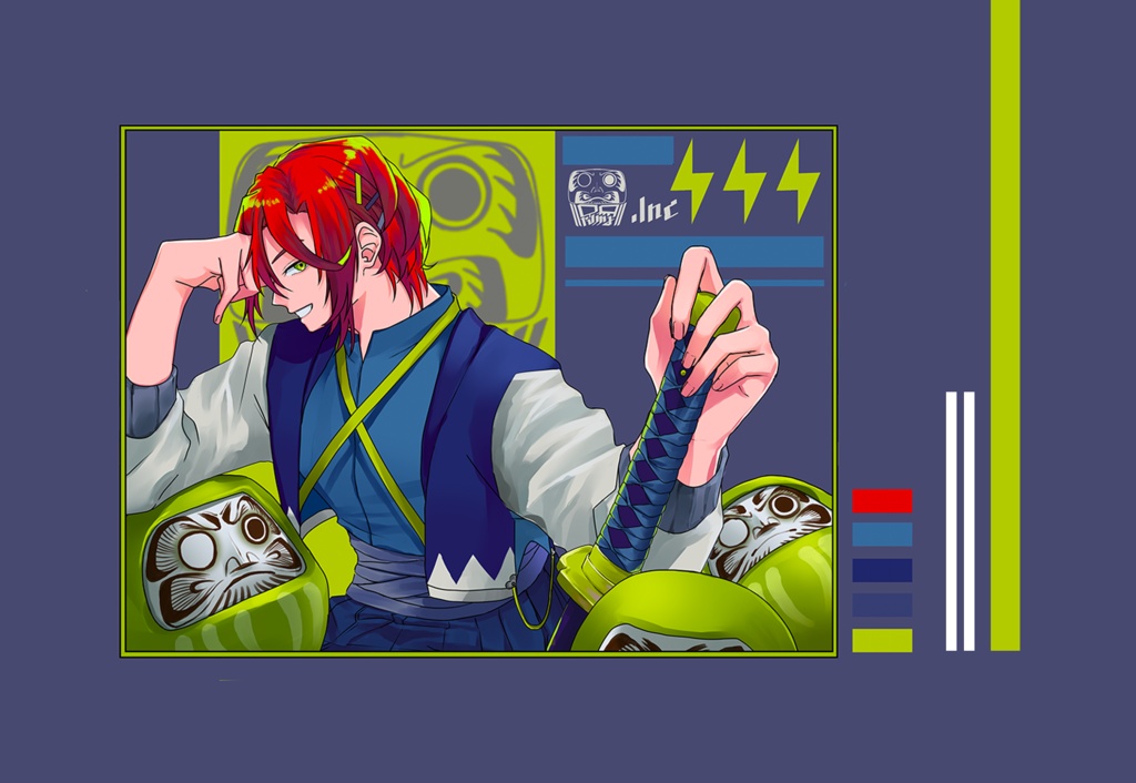 ICカードステッカー（だるま）