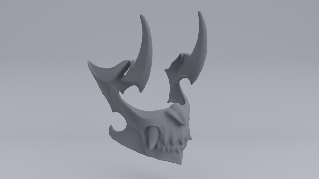 3D Printable Cosplay Mask #2
