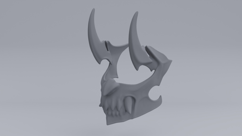 3D Printable Cosplay Mask #2
