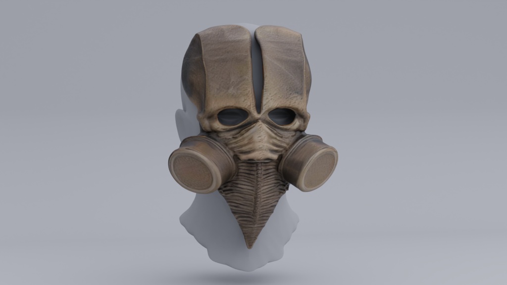 3D Printable Cosplay Steampunk Mask #1