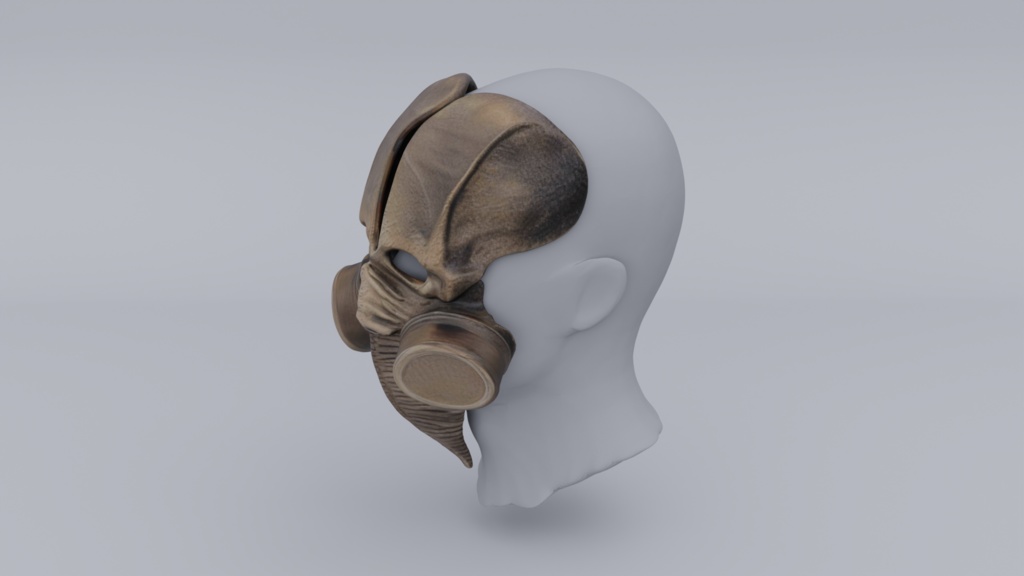 3D Printable Cosplay Steampunk Mask #1