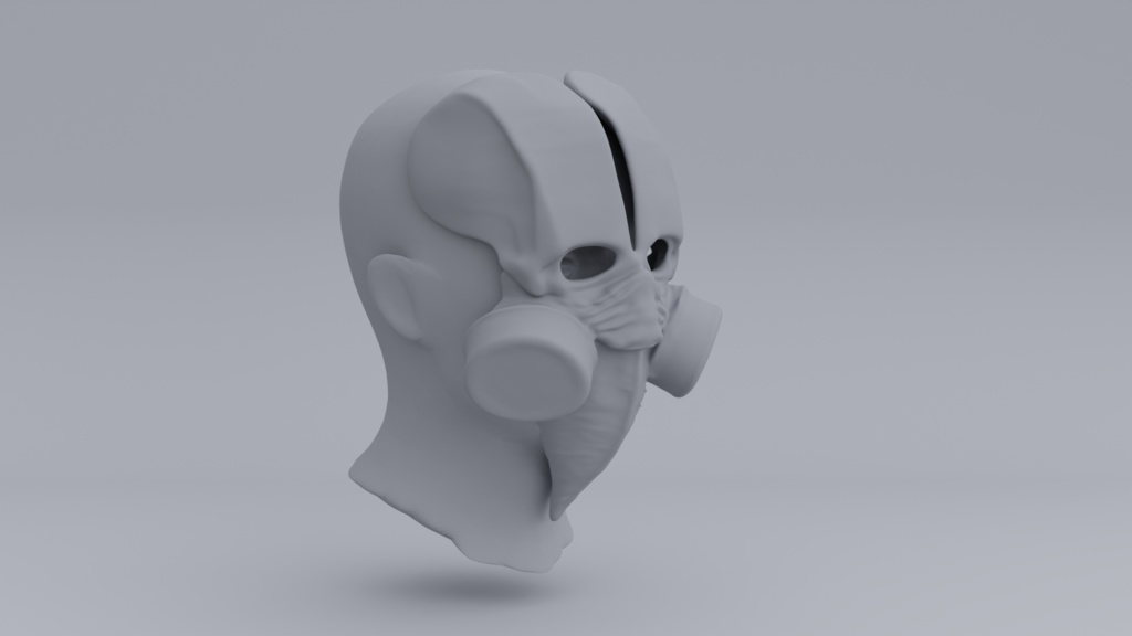 3D Printable Cosplay Steampunk Mask #1