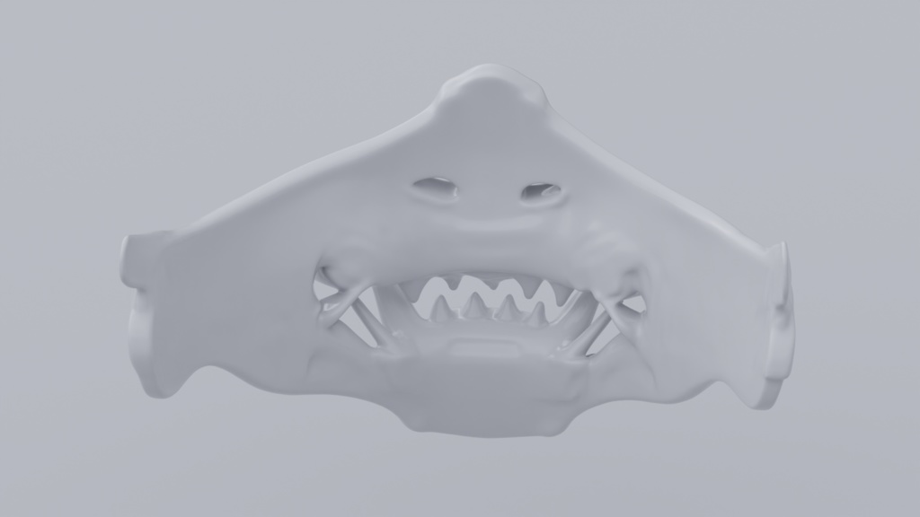 3D Printable Cosplay Oni Mask #1