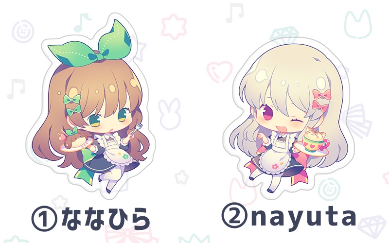 Nanairo Ribbon アクリルバッジ