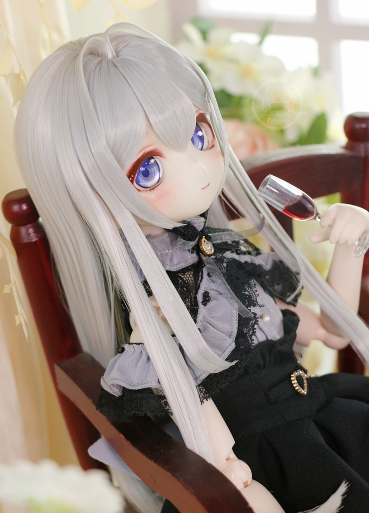 【ウィッグスタイル:Puff】size:8-9inch Megugeのカスタムウィッグ