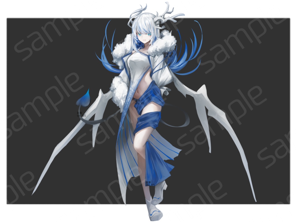 竜人F【表情差分15種+竜差分2種】