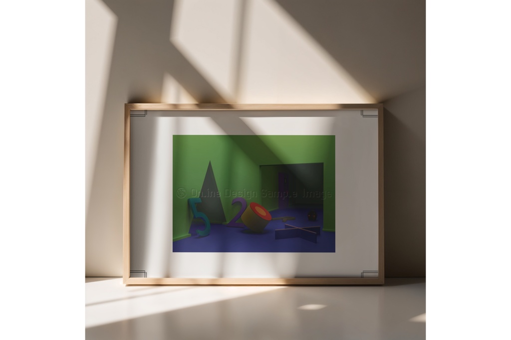 Buttons' holiday | 不気味な空間アートプリント print ver