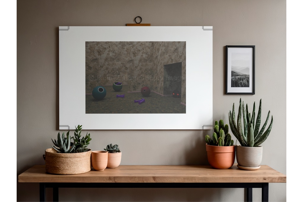 Reversal | 不気味な空間アートプリント