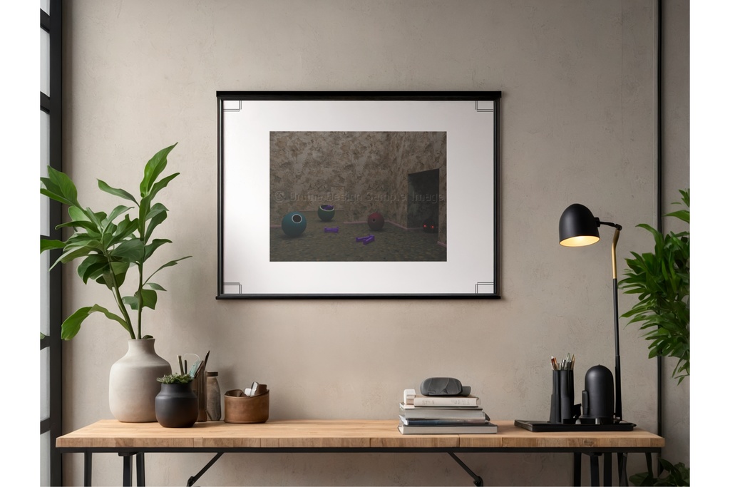 Reversal | 不気味な空間アートプリント