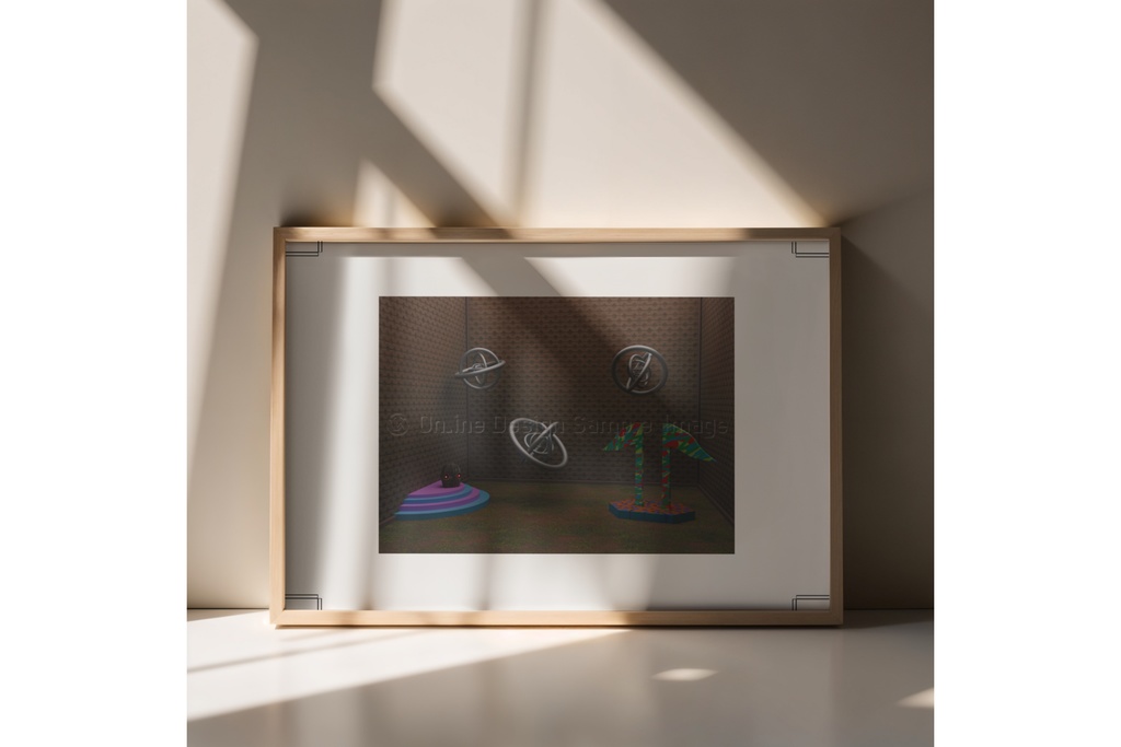 future egg | 不気味な空間アートプリント print ver