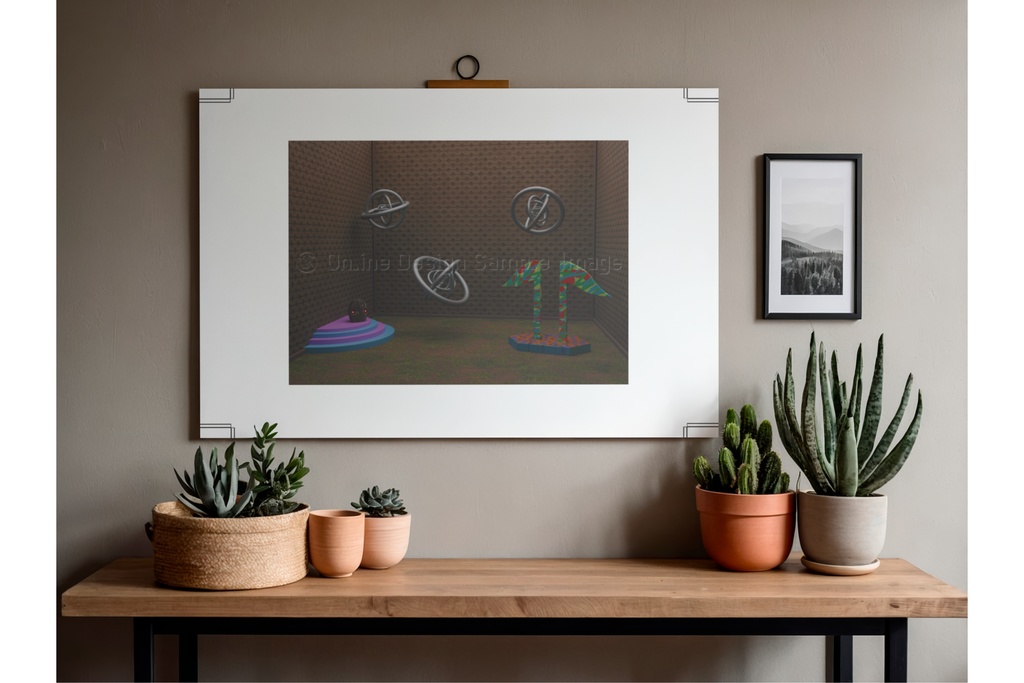 future egg | 不気味な空間アートプリント print ver