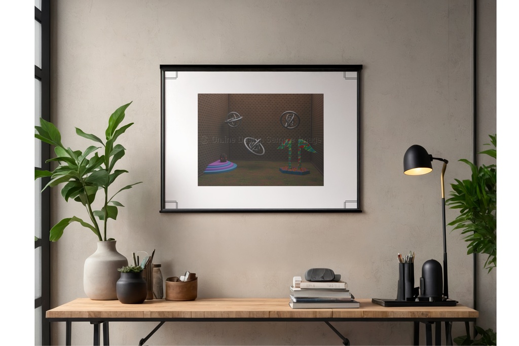 future egg | 不気味な空間アートプリント print ver