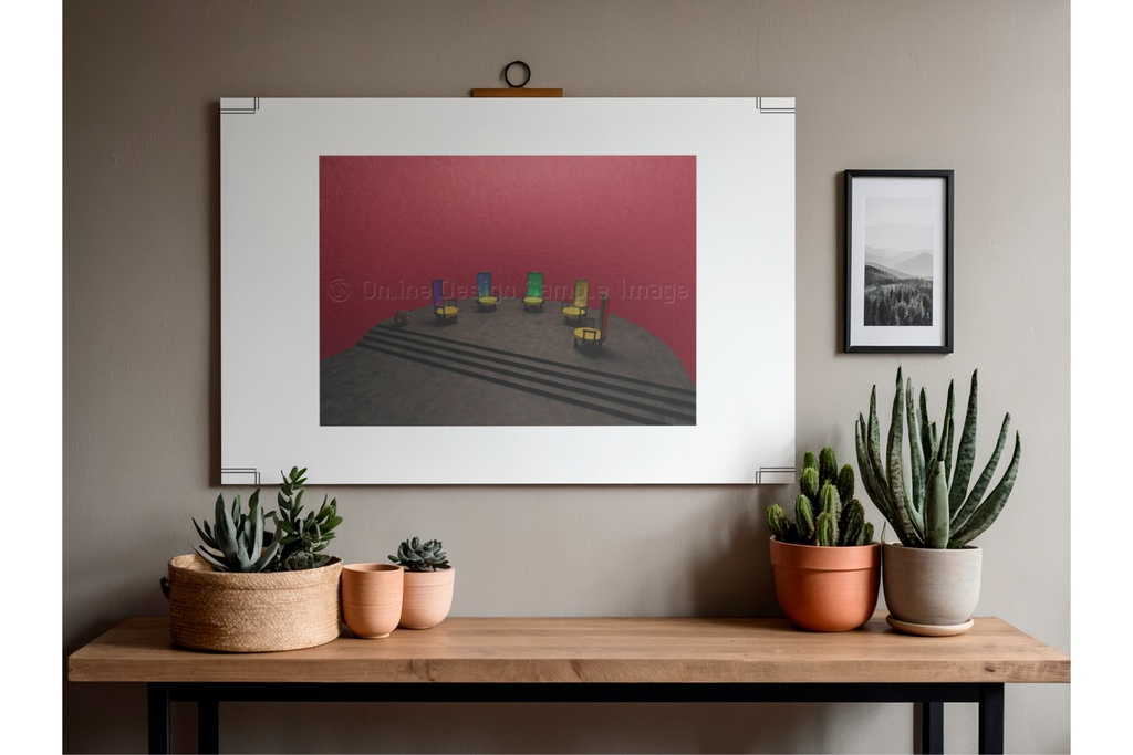 Contractors | 不気味な空間アートプリント print ver