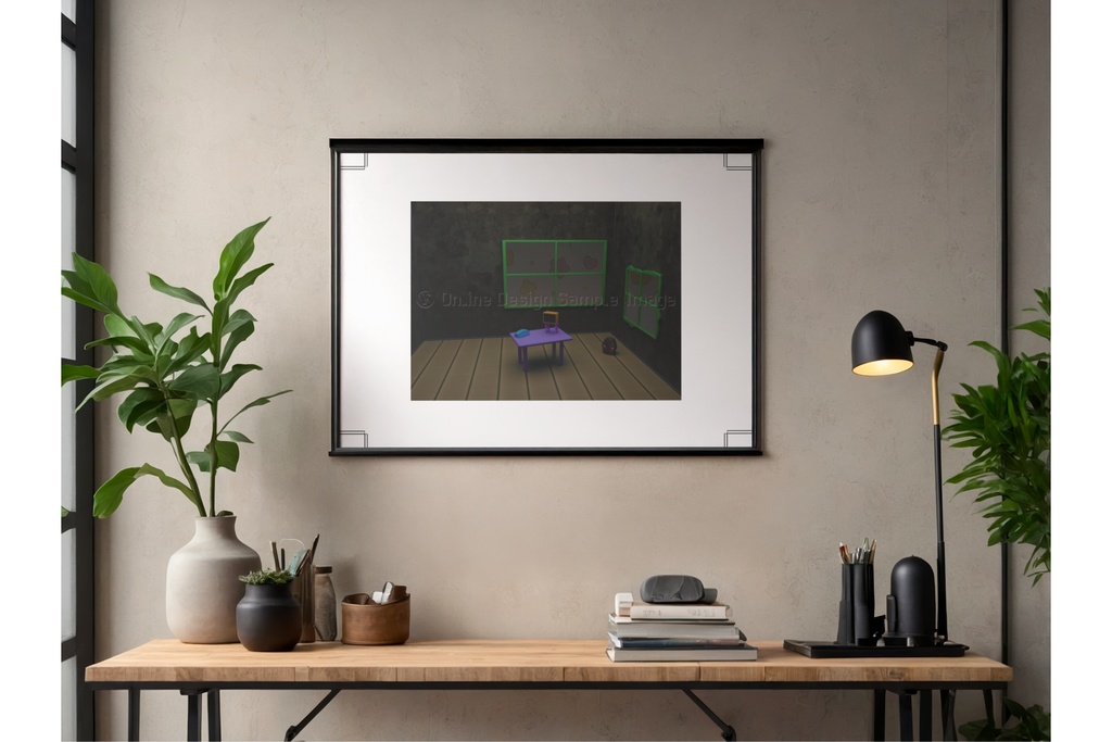 Determination | 不気味な空間アートプリント print ver