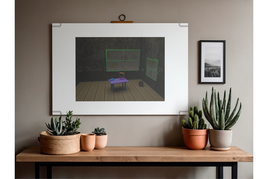 Determination | 不気味な空間アートプリント print ver