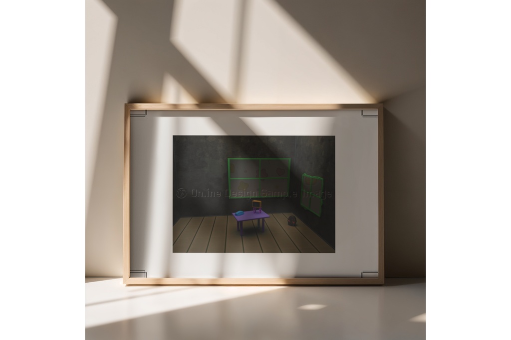 Determination | 不気味な空間アートプリント print ver