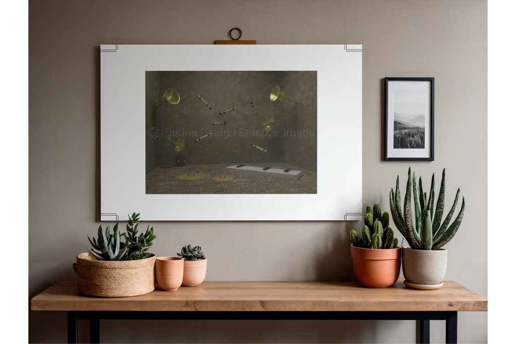 memory of sound | 不気味な空間アートプリント print ver