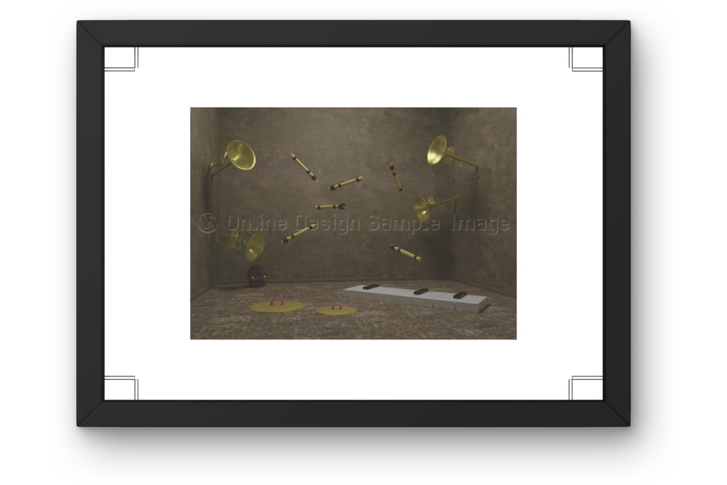 memory of sound | 不気味な空間アートプリント print ver