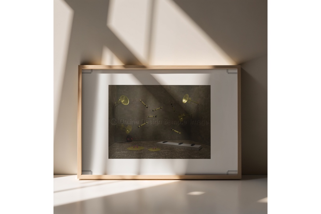 memory of sound | 不気味な空間アートプリント print ver