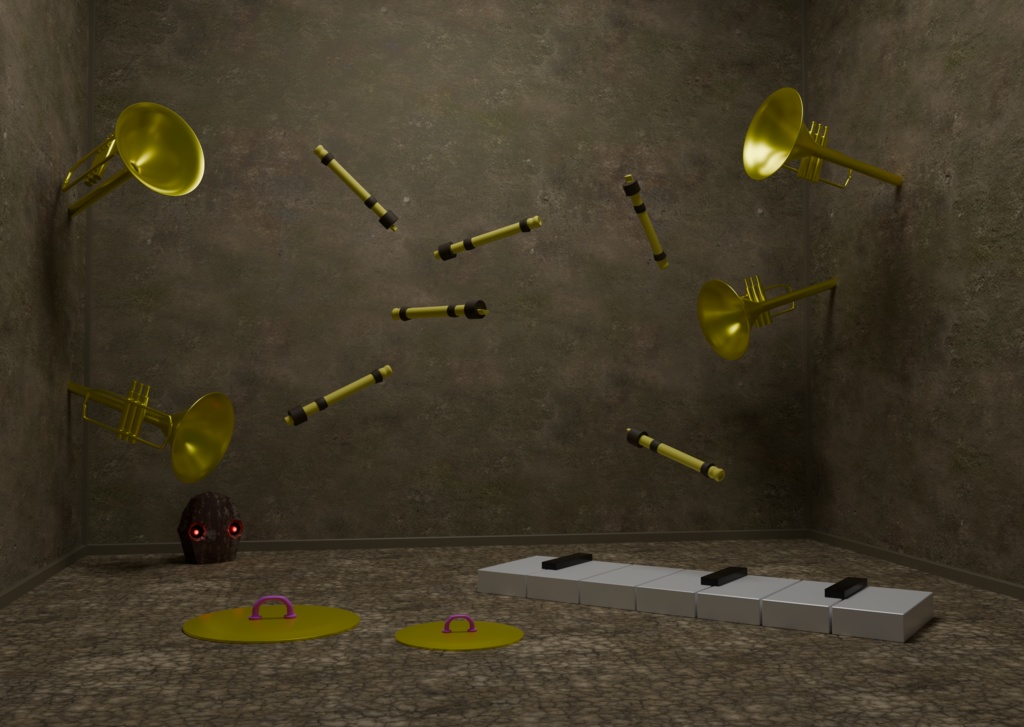 memory of sound | 不気味な空間アートプリント print ver