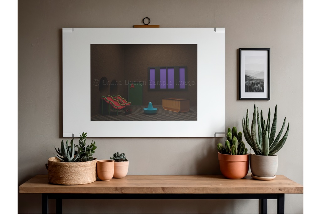 1666 | 不気味な空間アートプリント print ver