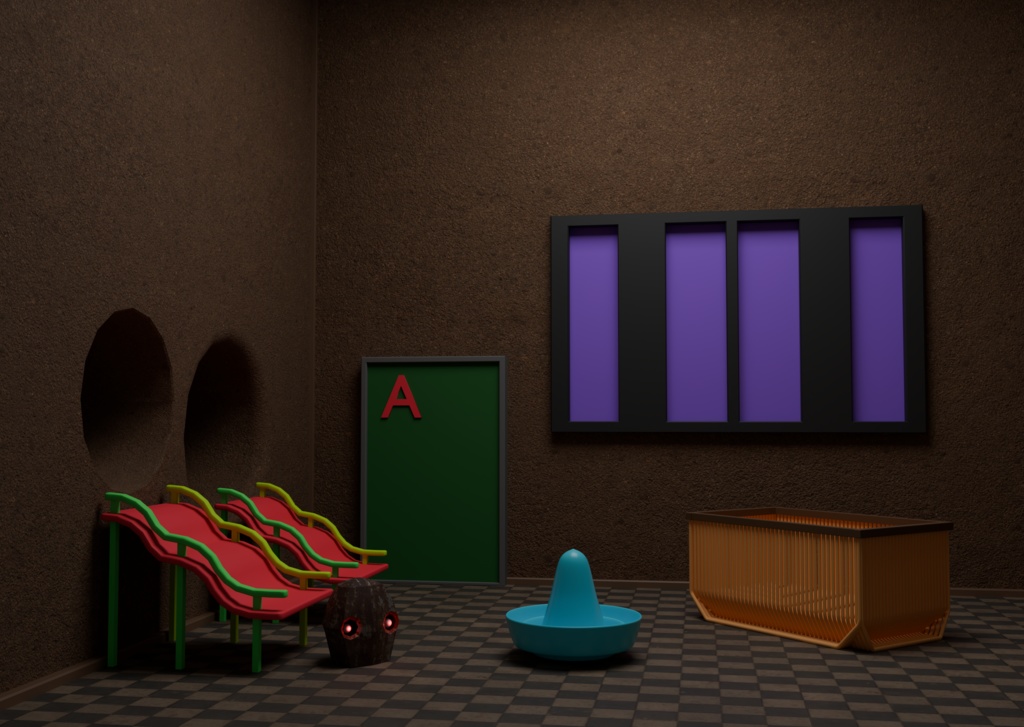 1666 | 不気味な空間アートプリント print ver