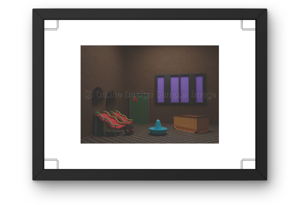 1666 | 不気味な空間アートプリント print ver