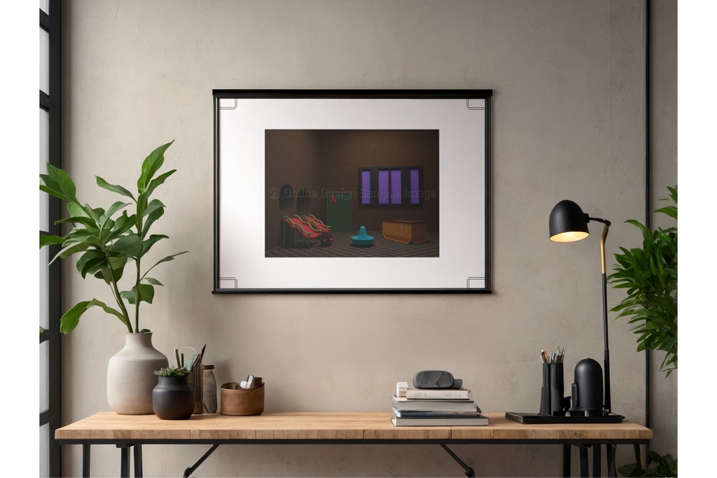 1666 | 不気味な空間アートプリント print ver