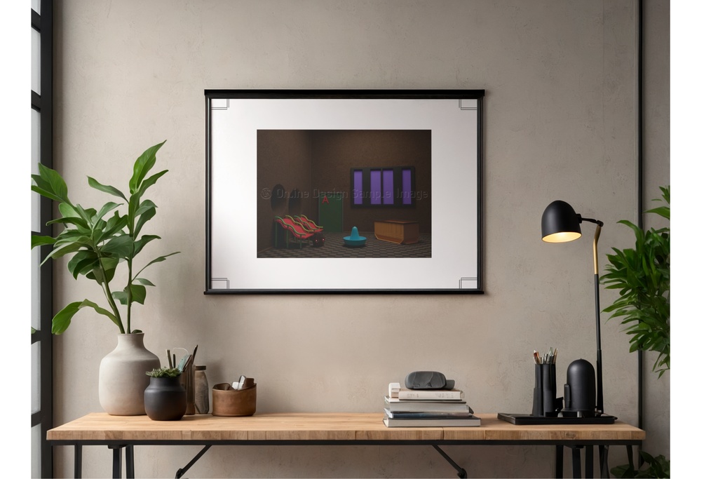 正直者の悲しみ | 不気味な空間アートプリント print ver