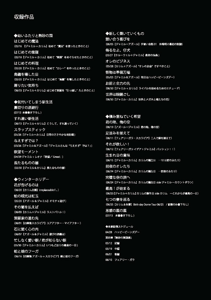 【スカラビア短編SS再録集】Perfect days