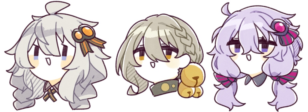 【配布】きずいおゆかゆる立ち絵セット