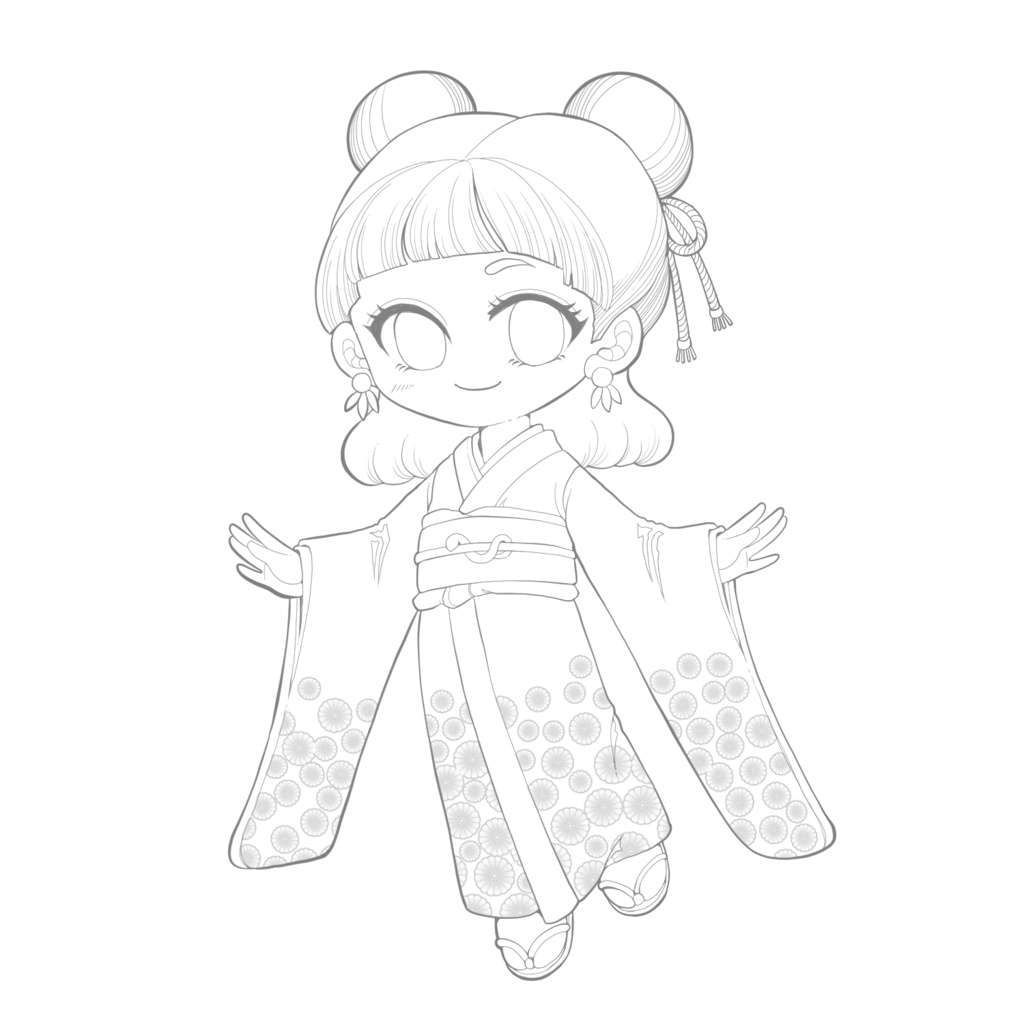 girls coloring 塗り絵⑩点セット