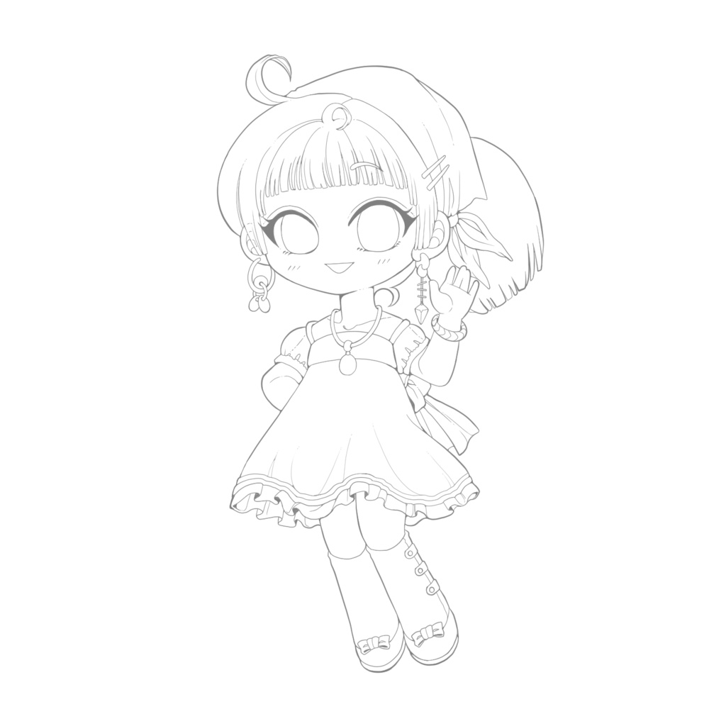 girls coloring 塗り絵⑩点セット